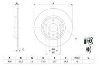 BOSCH Remschijf (0 986 479 E57)