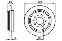 BOSCH Remschijf (0 986 478 445)