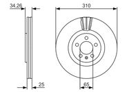 BOSCH Remschijf (0 986 479 642)