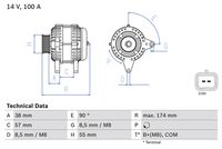 BOSCH Dynamo / Alternator (0 986 083 200)