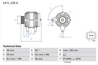 BOSCH Dynamo / Alternator (0 986 084 060)