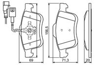 BOSCH Remblokkenset, schijfrem (0 986 494 453)