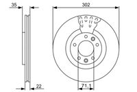 BOSCH Remschijf (0 986 479 500)