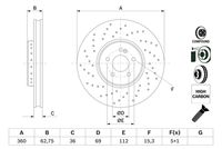 BOSCH Remschijf (0 986 479 G38)