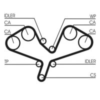 CONTINENTAL CTAM Distributieriemset (CT1068K1)