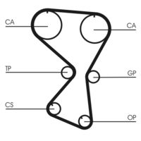 CONTINENTAL CTAM Distributieriemset (CT1071K1)