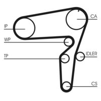 CONTINENTAL CTAM Distributieriemset (CT1076K1)