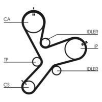 CONTINENTAL CTAM Getande riem (CT1152)