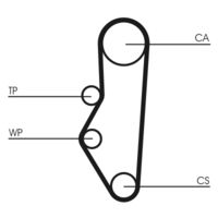 CONTINENTAL CTAM Distributieriemset (CT525K1)