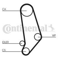 CONTINENTAL CTAM Getande riem (CT660)