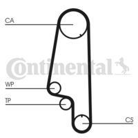 CONTINENTAL CTAM Waterpomp + distributieriem set (CT846WP4)