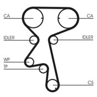 CONTINENTAL CTAM Waterpomp + distributieriem set (CT873WP1)