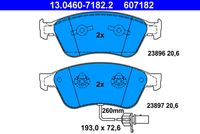 ATE Remblokkenset, schijfrem (13.0460-7182.2)