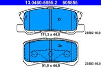 ATE Remblokkenset, schijfrem (13.0460-5855.2)