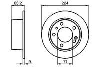 BOSCH Remschijf (0 986 478 141)