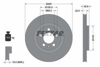 TEXTAR Remschijf (92082305)