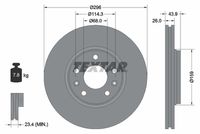 TEXTAR Remschijf (92195603)