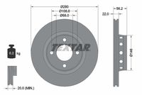 TEXTAR Remschijf (92060600)