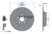 TEXTAR Remschijf (92292503)