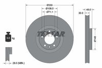 TEXTAR Remschijf (92283403)