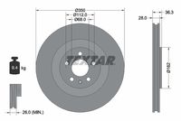 TEXTAR Remschijf (92290405)