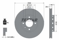 TEXTAR Remschijf (92131700)