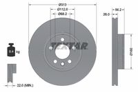 TEXTAR Remschijf (92109905)