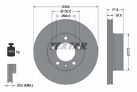 TEXTAR Remschijf (92115903)