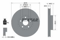 TEXTAR Remschijf (92126403)