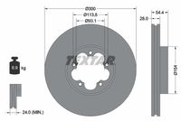 TEXTAR Remschijf (92231500)