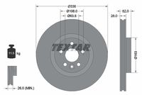 TEXTAR Remschijf (92168203)