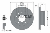 TEXTAR Remschijf (92131503)