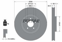 TEXTAR Remschijf (92238205)