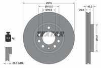 TEXTAR Remschijf (92156400)