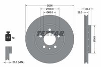 TEXTAR Remschijf (92098603)