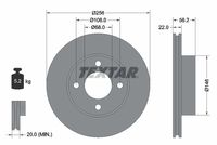 TEXTAR Remschijf (92054200)