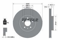 TEXTAR Remschijf (92252803)