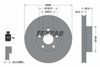 TEXTAR Remschijf (92081900)