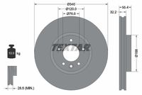 TEXTAR Remschijf (92230305)