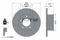 TEXTAR Remschijf (92020300)