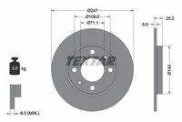 TEXTAR Remschijf (92055003)