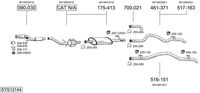 BOSAL Uitlaatsysteem (SYS13144)