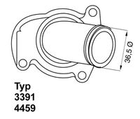 BorgWarner (Wahler) Thermostaat, koelvloeistof (4459.92D)