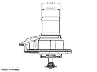 BorgWarner (Wahler) Thermostaat, koelvloeistof (410937.82D)