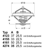 BorgWarner (Wahler) Thermostaat, koelvloeistof (4123.80D)