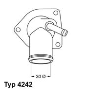 BorgWarner (Wahler) Thermostaat, koelvloeistof (4242.92D)