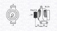 MAGNETI MARELLI Dynamo / Alternator (063358061010)