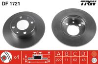 TRW Remschijf (DF1721)