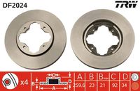 TRW Remschijf (DF2024)