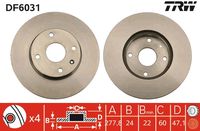 TRW Remschijf (DF6031)